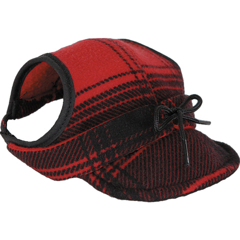 Stormy Kromer Critter Kromer Hat in Red/Black Plai