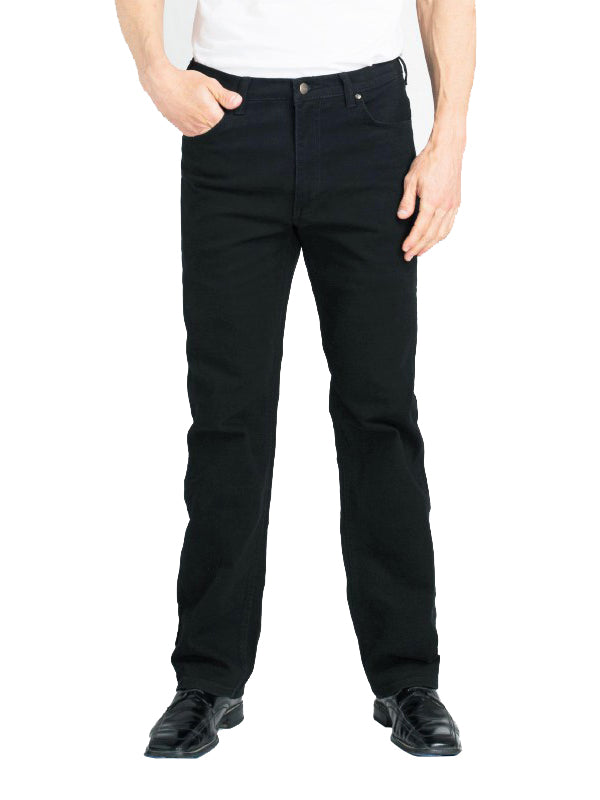 Grand River Stretch Jeans in Black - Regulars (32 - 42 Waist)