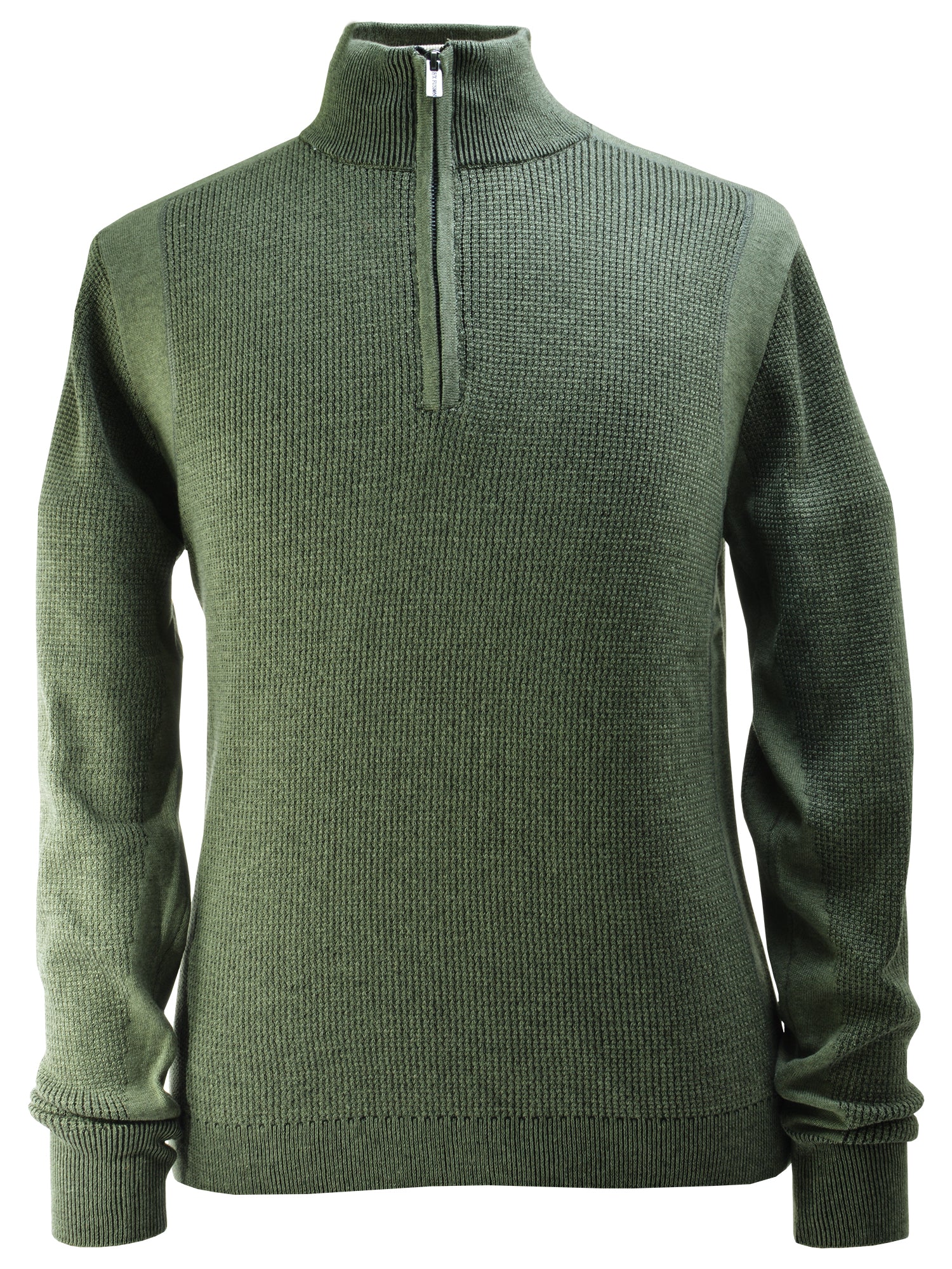 F/X Fusion Plaited Thermal Sweater in Greenstone
