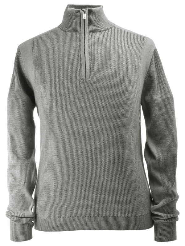 F/X Fusion Plaited Thermal Sweater in Grey - 1