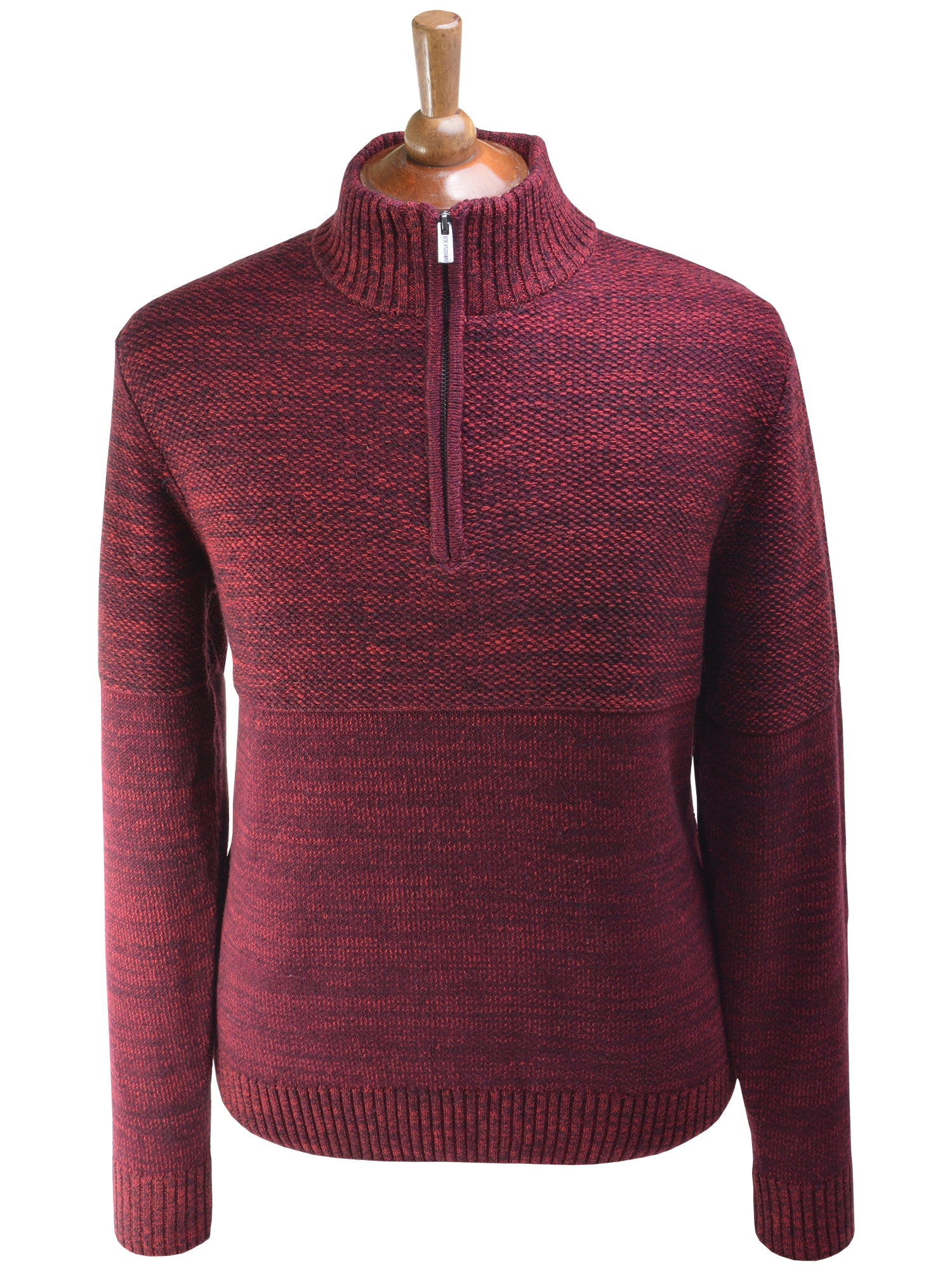 F/X Fusion 1/4 Zip Textured Mock in Red