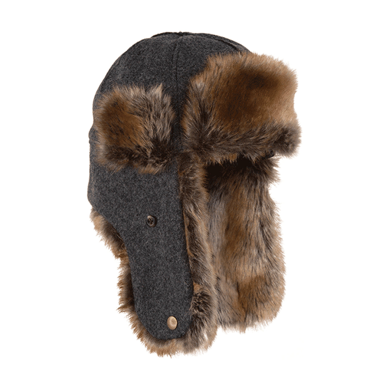 Stormy Kromer The Northwoods Trapper Hat in Charcoal