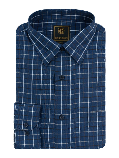 F/X Fusion Multi Check Flannel Shirt in Tall Man Sizes