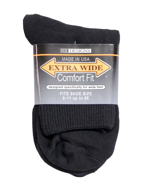Extra Wide Men's Quarter Sock - Shoe Sizes 8 - 11
