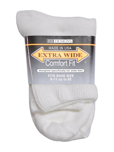 Extra Wide Men's Quarter Sock - Shoe Sizes 11 - 16 - 0