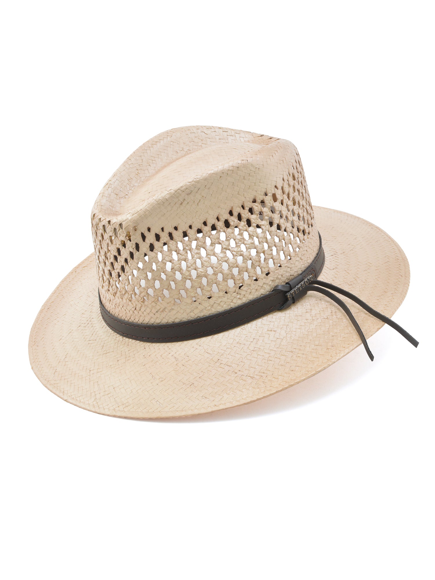 Stetson Shantung Straw Peak View Vented Hat in Copper