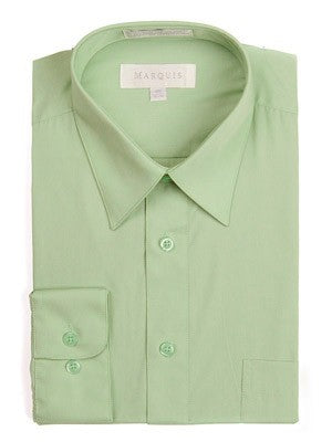 Marquis Men's Cotton Blend Dress Shirts - Regular Sizes - SAGE
