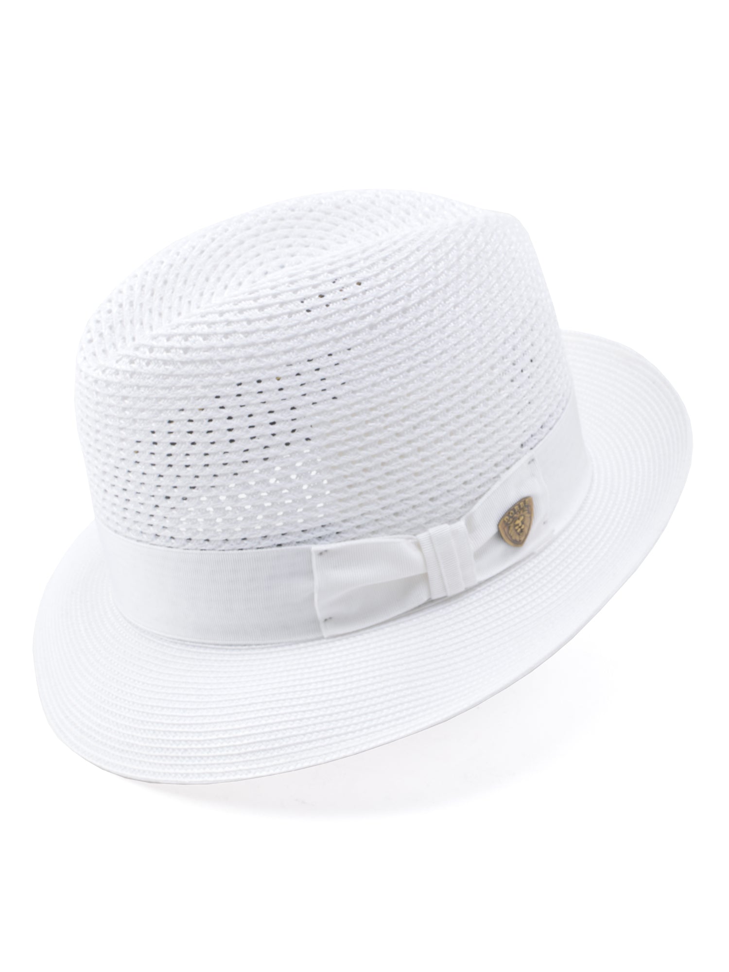 Dobbs Milan Vented Straw Madison Hat in White