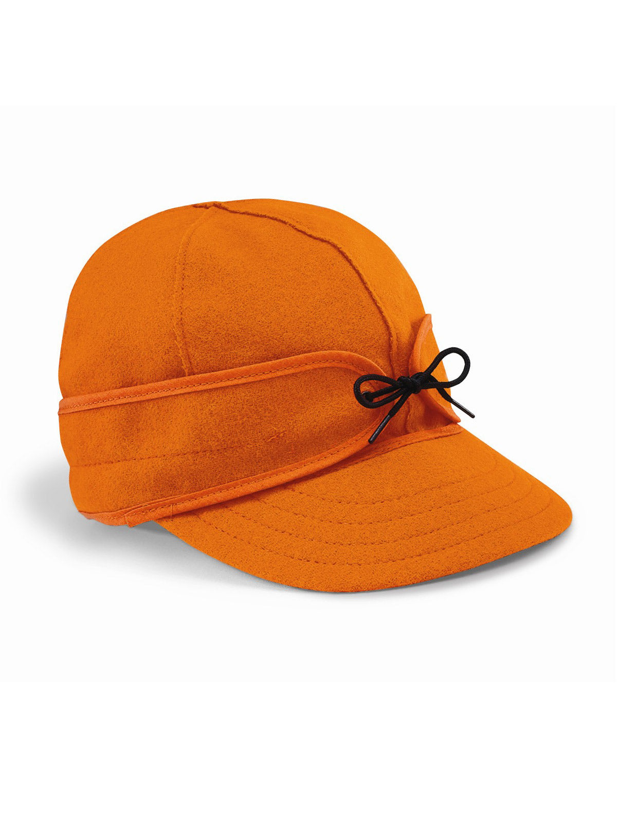 Origional Stormy Kromer Caps With Ear Band in Orange - 50010-ORA