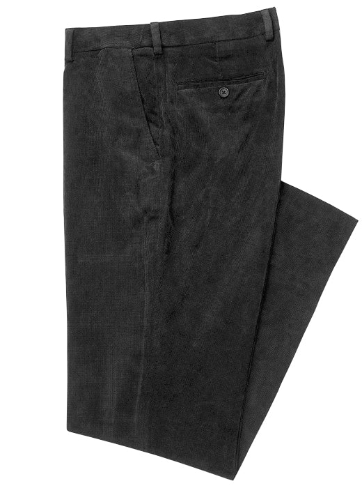 Enro Two Tone Stretch Narrow Wale Corduroy Pants in Black - M1086G099-BLK