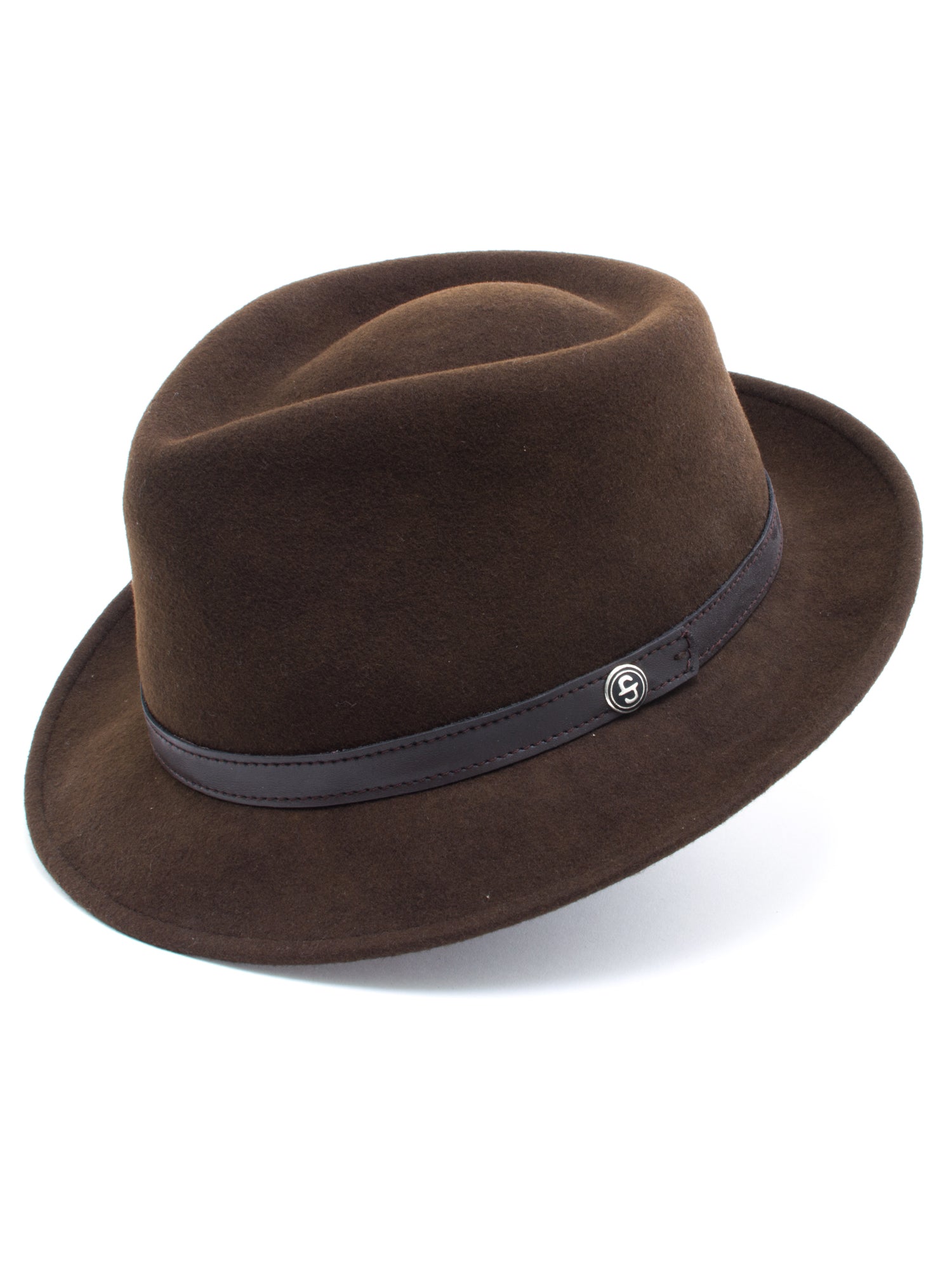 Stetson 100% Wool Felt Prof Hats in Brown