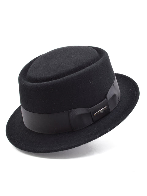 Stetson Wool Felt Cranston Pork Pie Men's Hat's in Black