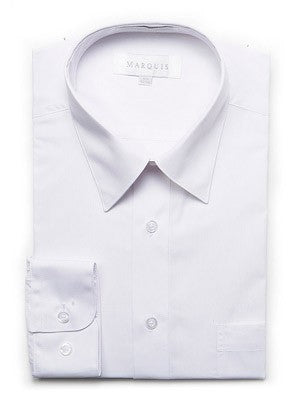 Marquis Men's Cotton Blend Dress Shirts - Big Man Sizes - WHITE