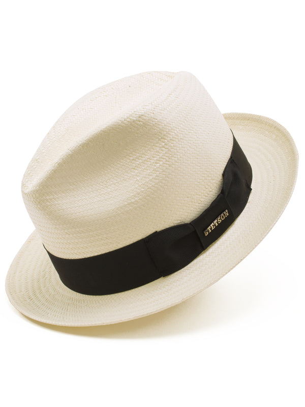 Stetson Shantung Straw Haberdash Hats in Bleach - 1