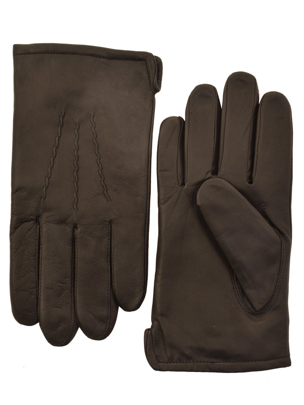 Lauer Men's Leather Lauer Gloves in Brown - 1854-B - 1
