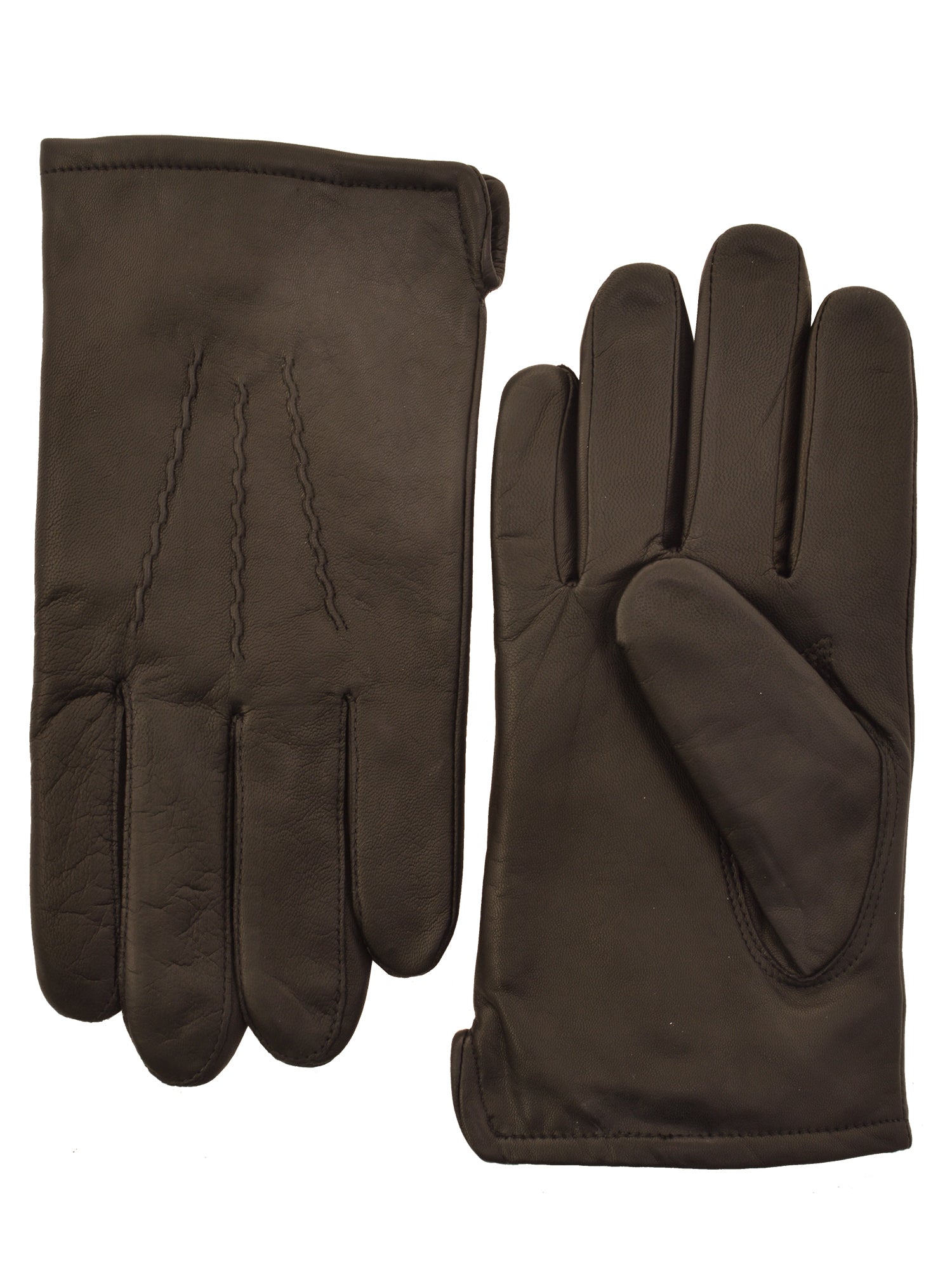 Lauer Men's Leather Lauer Gloves in Brown - 1854X-BRN - Big Sizes
