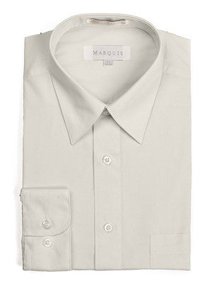 Marquis Men's Cotton Blend Dress Shirts - Regular Sizes - SAND