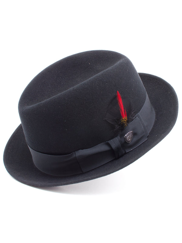 Dobbs 100% Wool Felt Men's Randall Hats in Black - 1