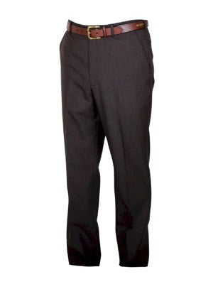Berle Wool Blend Self Sizing Dress Pants - Short Man Sizes - BROWN