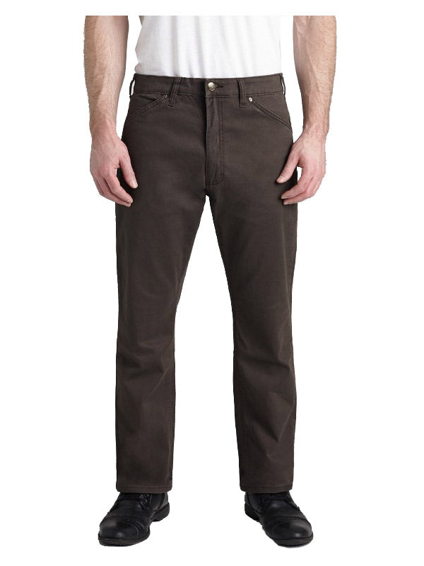 Grand River Brushed Twill Stretch Jeans - Big Man Sizes - BROWN