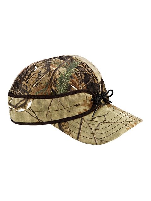 Stormy Kromer Cotton Blend Field Caps in Real Tree Camo - 50200-RTR