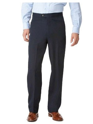 Ascott Browne 100% Polyester Beltless Western Front Pants in Navy - Tall Man Sizes