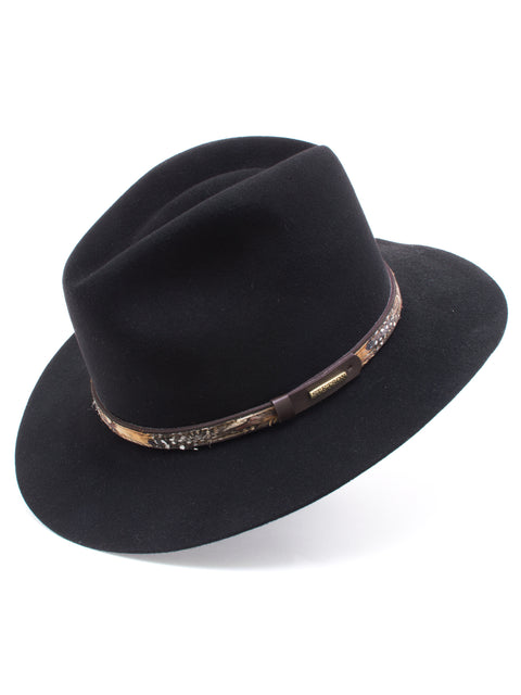 Stetson Fur & Wool Felt 'Jackson' Hat in BLACK