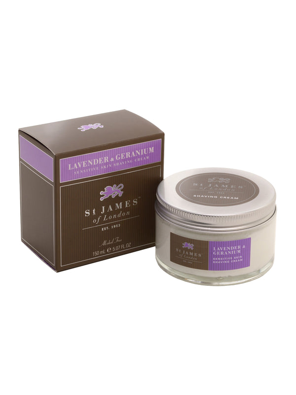 St James of London Lavender and Geranium Shave Cre - 1