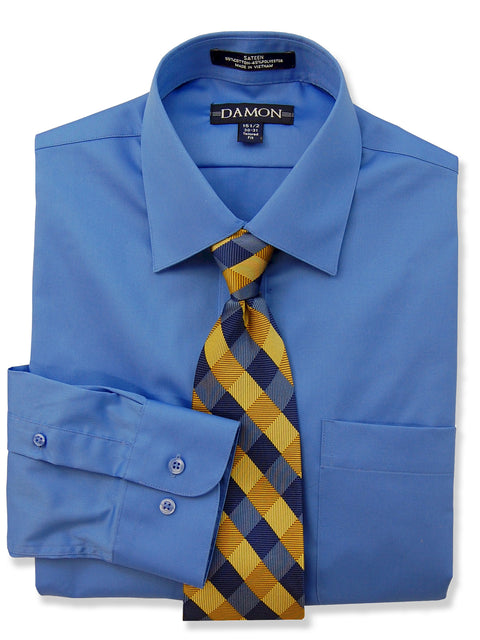Damon Sateen Comfort Stretch Tailored Shirts 100052 - Regular Sizes
