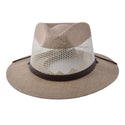 Stetson Afton Vented Canvas Straw Hat in Taupe - 2
