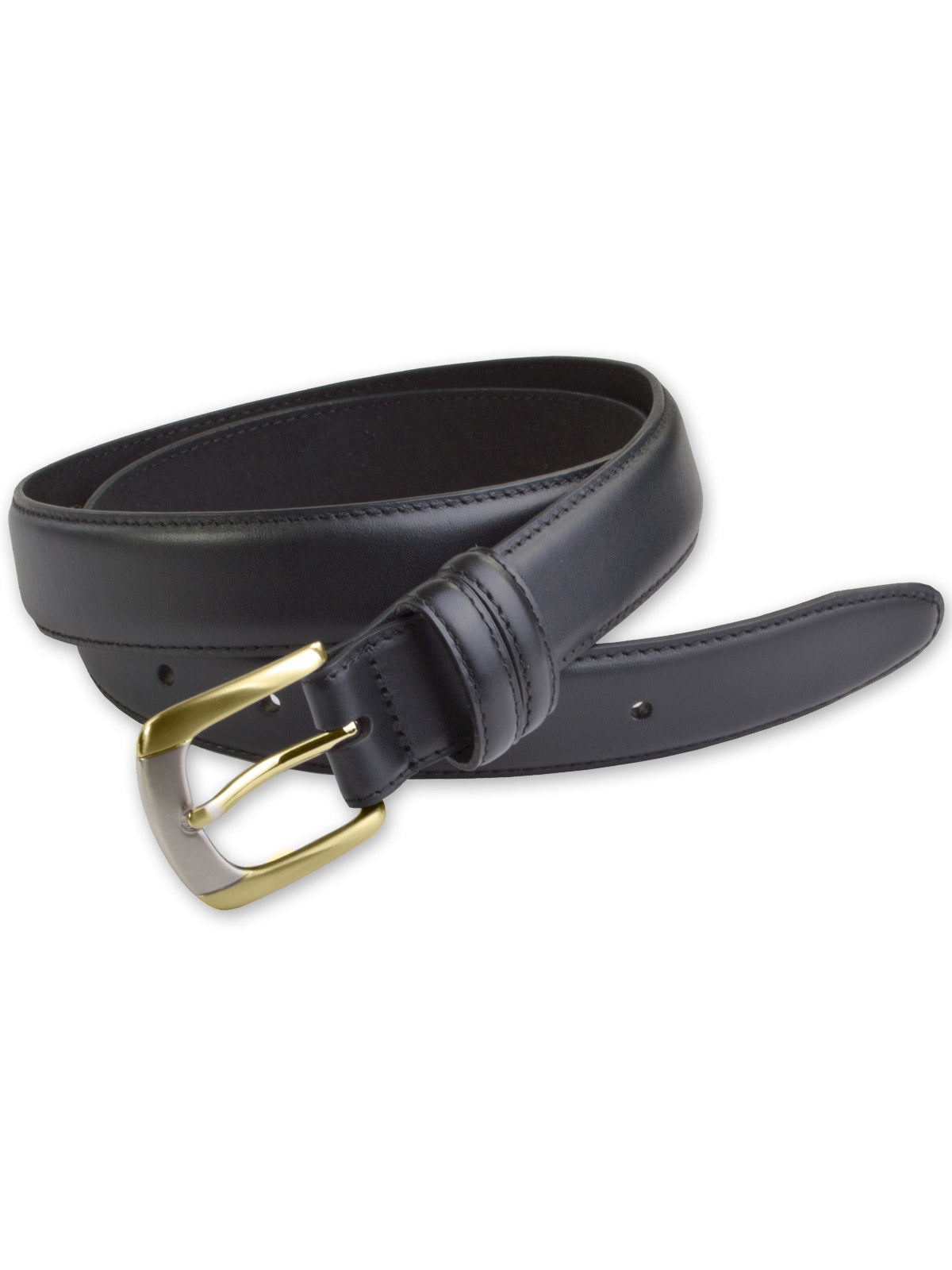 Marc Wolf Leather Dress Belts - Two Tone Buckle (44 - 54)