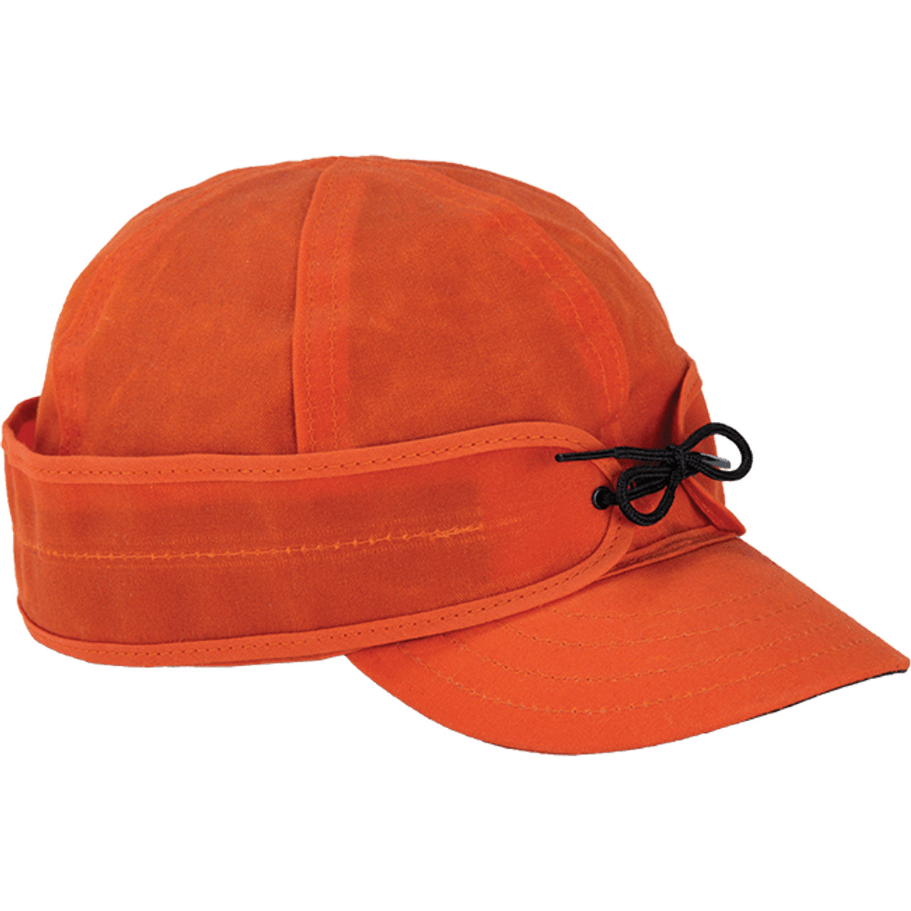 Original Stormy Kromer Waxed Cotton Cap in Blaze Orange