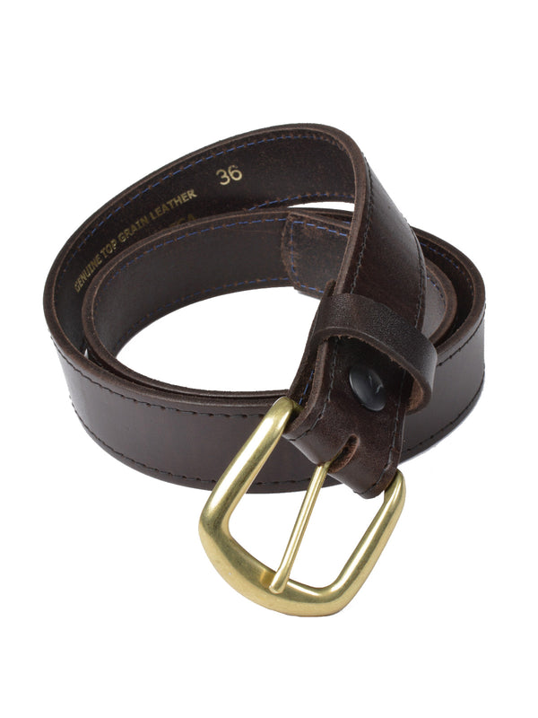 Marc Wolf Oil Tanned Top Grain Leather Belts in Br - 1