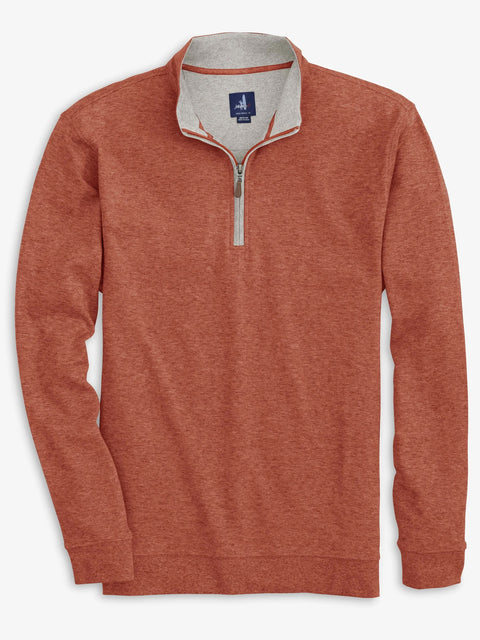 Johnnie-O Sully 1/4 Zip Pullover in Cider