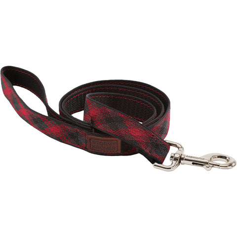 Stormy Kromer Dog Leash in Red/Black Plaid