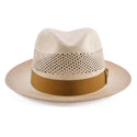Stetson The Moor Panama Straw Fedora Hat with Hat Box - 2